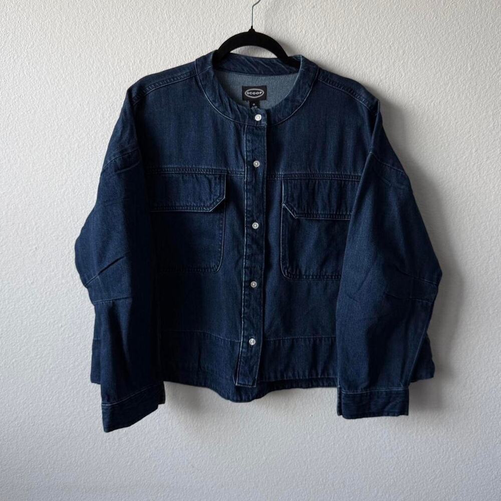 Navy blue denim jacket